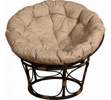 Садовое кресло BiGarden Papasan орех, подушка бежевая