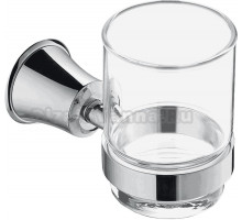Стакан для ванной Cezares Liberty CZR-F-8986 настенный, хром, стеклянный