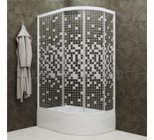 Душевой уголок Triton Коралл Щ0000061782 L 120х80 см, белый