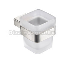 Стакан для ванной Milacio Ultra MCU.951.SS настенный, сталь, стеклянный