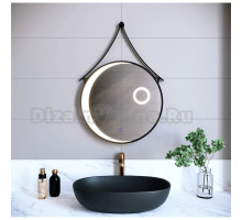 Зеркало круглое RGW MR 72440301-04 черное, с подсветкой