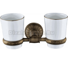 Стакан для ванной Savol 66 с S-006668C настенный, рисунок, керамический, двойной