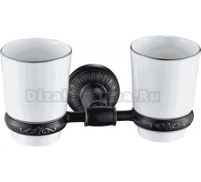 Стакан для ванной Savol 66 h S-006668H настенный, рисунок, керамический, двойной