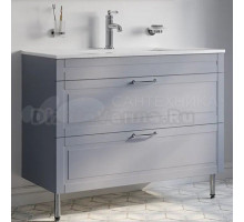 Тумба под раковину без столешницы IDDIS Oxford 100 напольная, светло-серая, под раковину 0131000i28