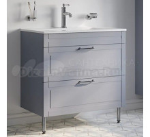 Тумба под раковину без столешницы IDDIS Oxford 80 напольная, светло-серая, под раковину 0138000i28