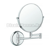 Косметическое зеркало AZARIO AZ-211 настенное, с увеличением, хром
