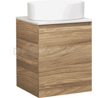Тумба с раковиной Bauedge Dream Blackwood 50 подвесная, 1 дверца, белая, дуб, раковина Nimb BN0002