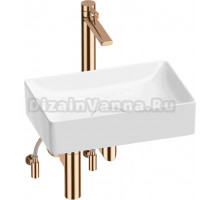 Комплект 4 в 1 Wellsee Pure BY Wellsee 201004374 глянцевый белый, розовое золото