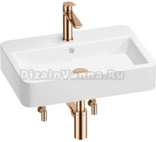 Комплект 5 в 1 Wellsee Halcyon 201004479 глянцевый белый, розовое золото