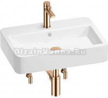 Комплект 5 в 1 Wellsee Halcyon 201004484 глянцевый белый, розовое золото