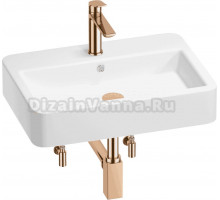 Комплект 5 в 1 Wellsee Halcyon 201004489 глянцевый белый, розовое золото