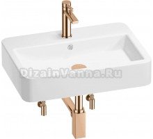 Комплект 5 в 1 Wellsee Halcyon 201004494 глянцевый белый, розовое золото