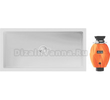 Комплект Мойка Omoikiri Mikura 91-WH Glossy, белая + Измельчитель Nagare 500