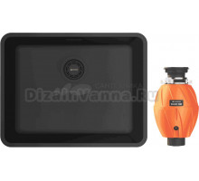 Комплект Мойка Omoikiri Omi 53-U/I Ultra-GB, графит + Измельчитель Nagare 500