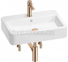 Комплект 5 в 1 Wellsee Halcyon 201004514 глянцевый белый, розовое золото