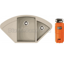 Комплект Мойка Omoikiri Sakaime 105C-SA, бежевая + Измельчитель Nagare slim 900