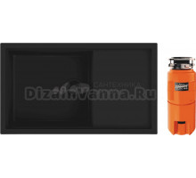 Комплект Мойка Omoikiri Sintesi 86-GB, графит + Измельчитель Nagare slim 900