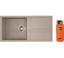 Комплект Мойка Omoikiri Sumi 100, бежевая + Измельчитель Nagare slim 1250