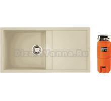 Комплект Мойка Omoikiri Sumi 100, ваниль + Измельчитель Nagare slim 500