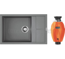 Комплект Мойка Omoikiri Sumi 78-LB-GR, leningrad grey + Измельчитель Nagare 1000