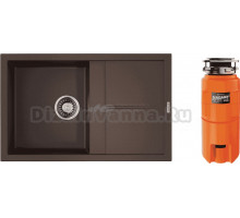 Комплект Мойка Omoikiri Sumi 79, темный шоколад + Измельчитель Nagare slim 500