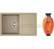 Комплект Мойка Omoikiri Sumi 79, шампань + Измельчитель Nagare 1000