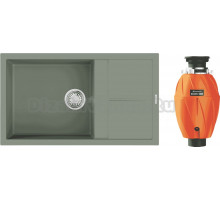 Комплект Мойка Omoikiri Sumi 86A-WG, wind green + Измельчитель Nagare 1000