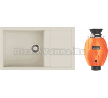 Комплект Мойка Omoikiri Sumi 86A-WH, белая + Измельчитель Nagare 500