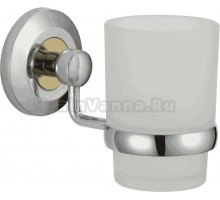 Стакан для ванной Savol 71 S-007158 настенный, хром, стеклянный