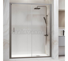 Душевая дверь в нишу RGW Passage PA-14 Gr 150 см, профиль серый, стекло прозрачное
