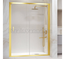 Душевая дверь в нишу RGW Passage PA-14 G 180 см, профиль золотой, стекло прозрачное