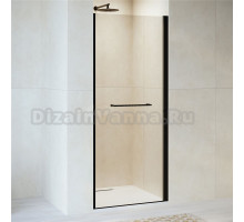 Душевая дверь в нишу RGW Passage PA-103-B 60 см, профиль черный, стекло прозрачное