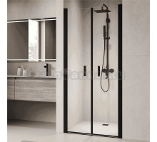 Душевая дверь в нишу RGW Passage PA-104-B 90 см, профиль черный, стекло прозрачное