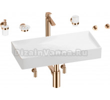 Комплект 9 в 1 Wellsee Pure BY Wellsee 201006454 белый, розовое золото