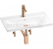 Комплект 5 в 1 Wellsee FreeDom 201004944 глянцевый белый, розовое золото