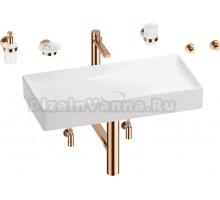 Комплект 9 в 1 Wellsee Pure BY Wellsee 201006499 белый, розовое золото