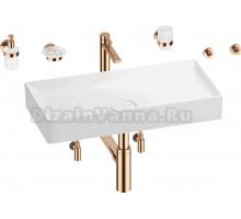 Комплект 9 в 1 Wellsee Pure BY Wellsee 201006519 белый, розовое золото