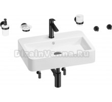 Комплект 9 в 1 Wellsee Halcyon 201006552 белый, черный матовый