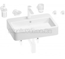 Комплект 9 в 1 Wellsee Halcyon 201006565 белый, матовый белый