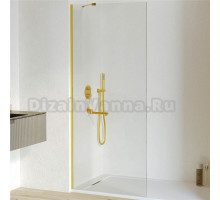 Душевая перегородка RGW Walk In WA-110Gb 70x195 см, профиль золото brush, стекло прозрачное