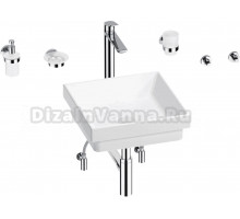 Комплект 9 в 1 Wellsee Doux 201005986 глянцевый белый, хром