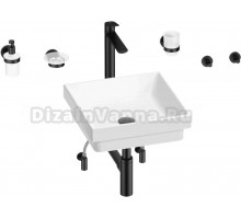 Комплект 9 в 1 Wellsee Doux 201005987 глянцевый белый, матовый черный