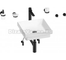 Комплект 9 в 1 Wellsee Doux 201005992 глянцевый белый, матовый черный