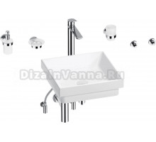 Комплект 9 в 1 Wellsee Doux 201006006 глянцевый белый, хром