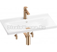 Комплект 5 в 1 Wellsee FreeDom 201004979 глянцевый белый, розовое золото