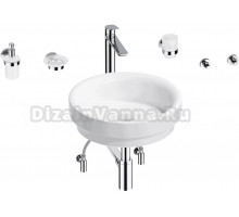 Комплект 9 в 1 Wellsee Doux 201006026 глянцевый белый, хром