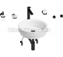 Комплект 9 в 1 Wellsee Doux 201006027 глянцевый белый, матовый черный