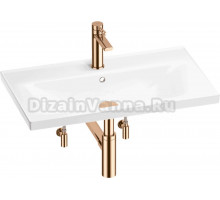 Комплект 5 в 1 Wellsee FreeDom 201005014 глянцевый белый, розовое золото