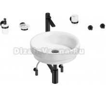 Комплект 9 в 1 Wellsee Doux 201006032 глянцевый белый, матовый черный