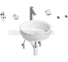 Комплект 9 в 1 Wellsee Doux 201006046 глянцевый белый, хром